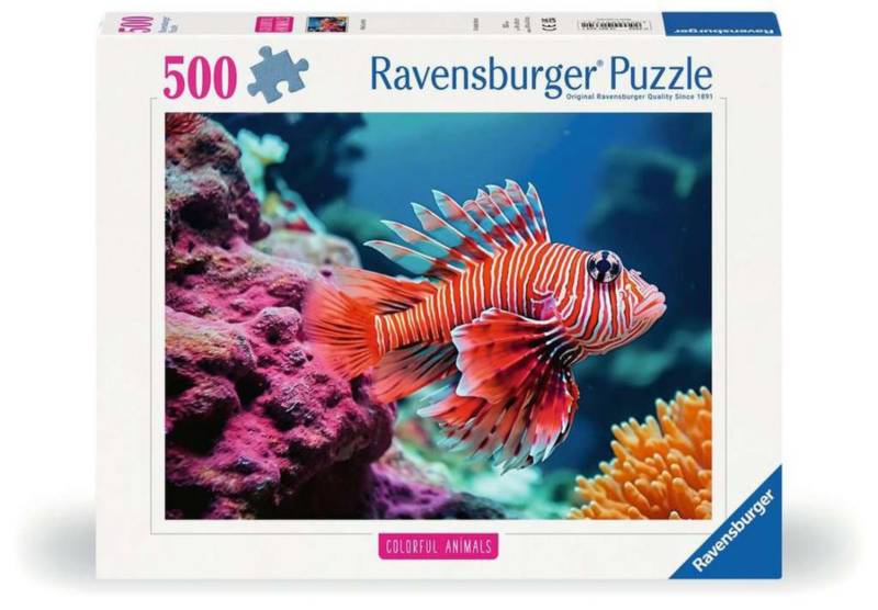 Ravensburger Puzzle 500 Pieces – Red Lionfish  - von Ravensburger