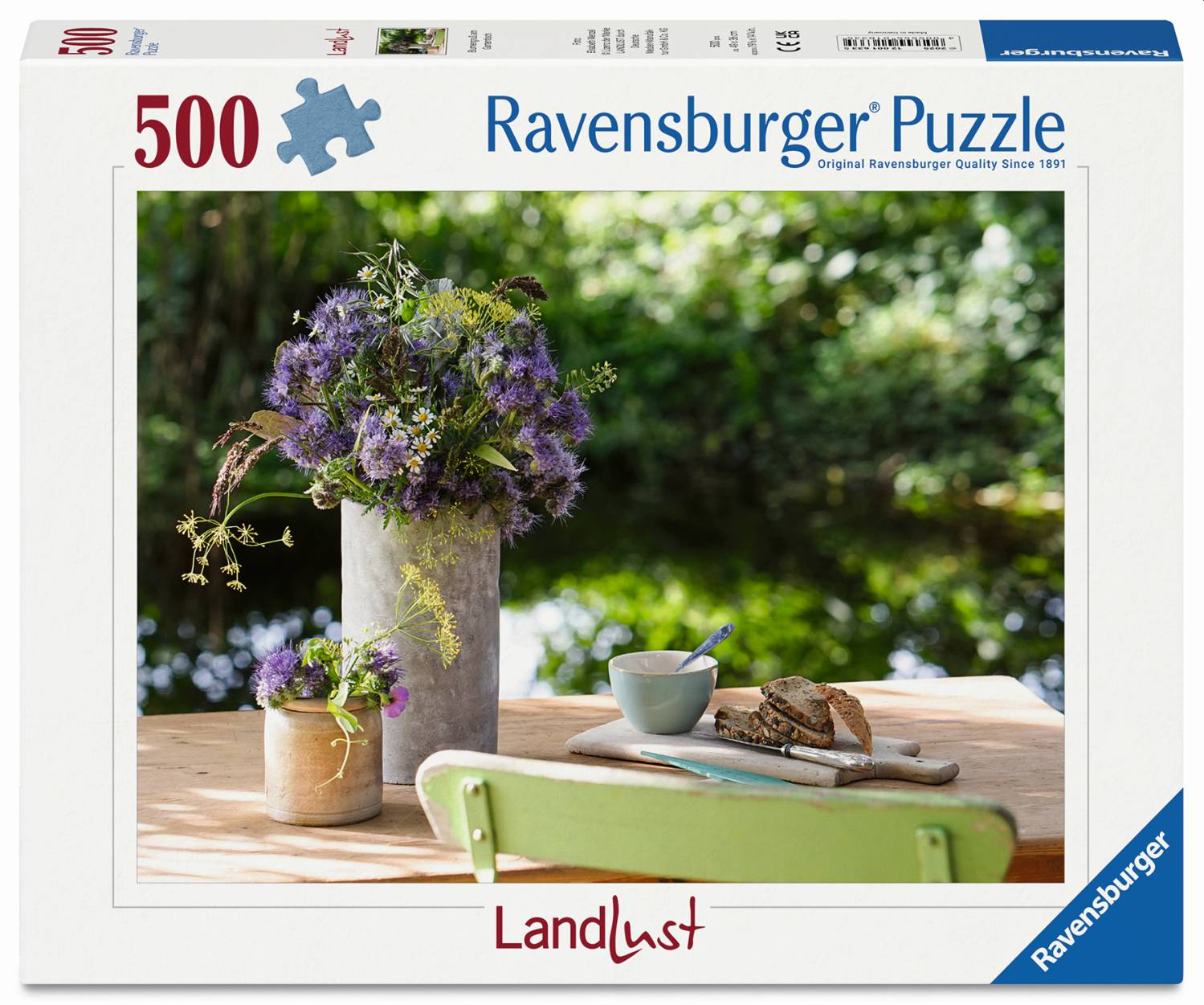 Ravensburger Puzzle 500 Teile - Blumengruß am Gartentisch - von Ravensburger