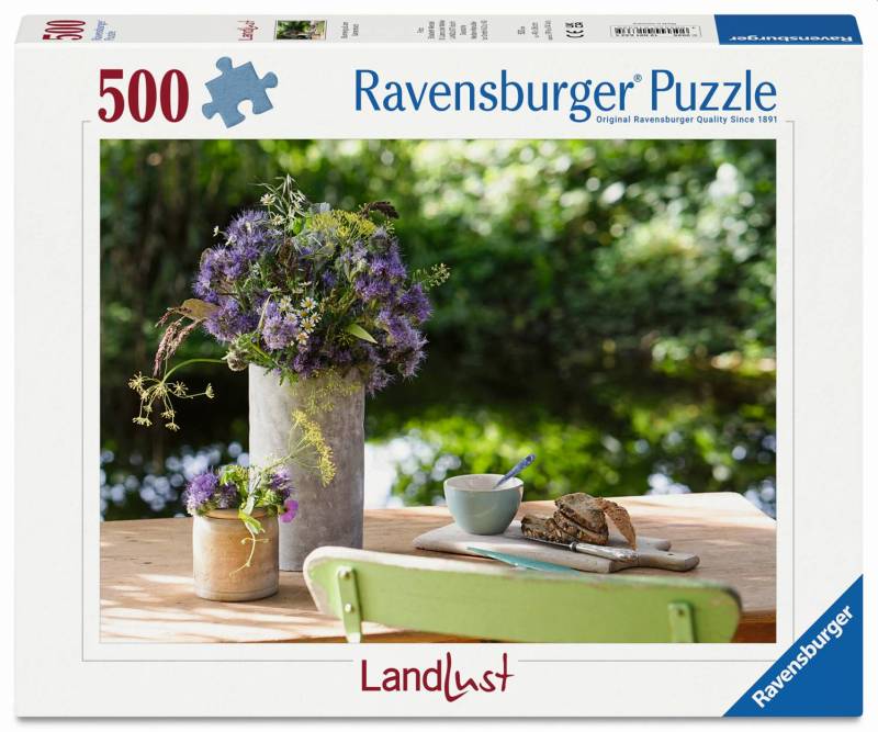 Ravensburger Puzzle 500 Teile - Blumengruß am Gartentisch - von Ravensburger