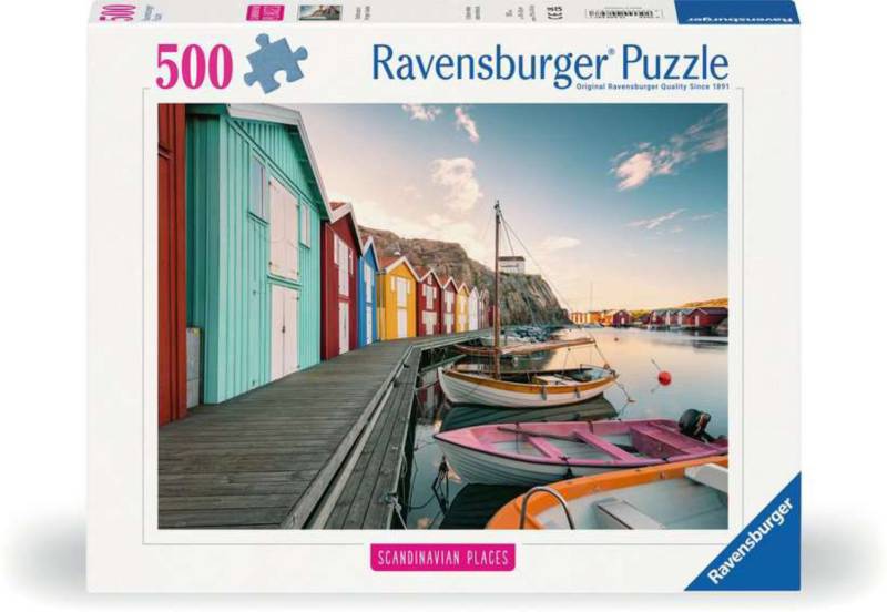 Ravensburger Puzzle 500 Teile – Bootshäuser in Smögen, Schweden - Ravensburger Puzzle 500 Teile – Bootshäuser in Smögen, Schweden - von Ravensburger