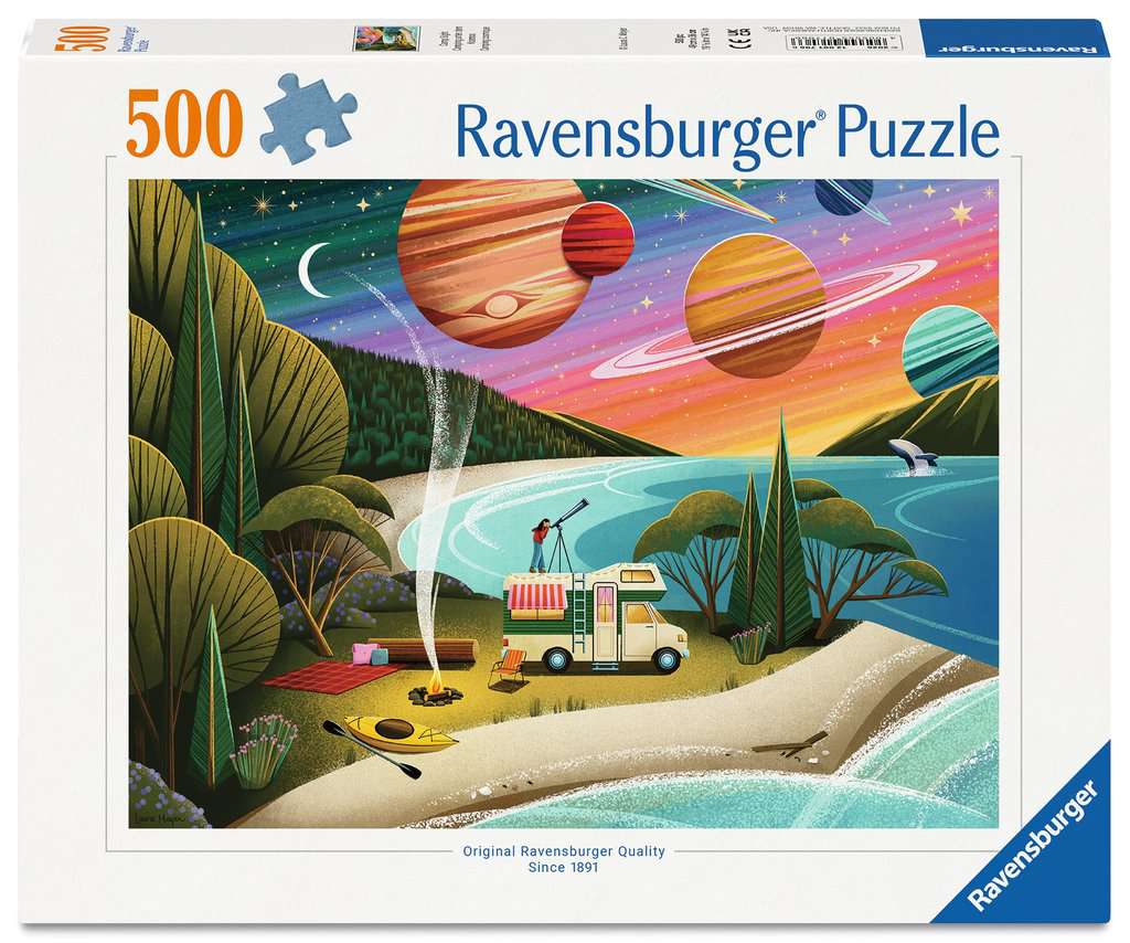 Ravensburger Puzzle 500 Teile - Camping unter dem Kosmos - von Ravensburger