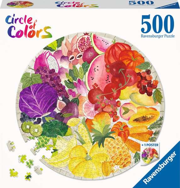 Ravensburger Puzzle 500 Teile – Circle of Colors – Fruits & Vegetables - Ravensburger Puzzle 500 Teile – Circle of Colors – Fruits & Vegetables - von Ravensburger