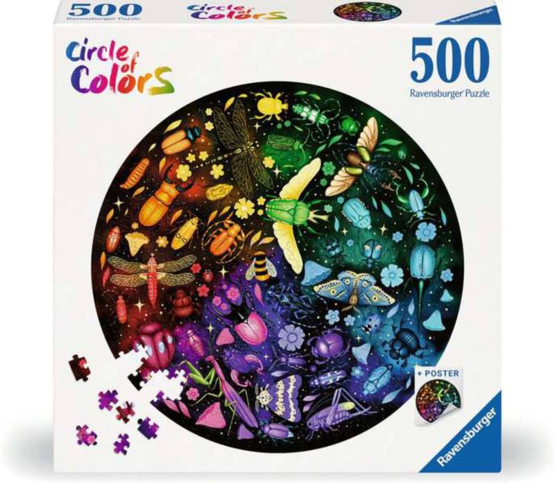Ravensburger Puzzle 500 Teile – Circle of Colors - Insekten - Ravensburger Puzzle 500 Teile – Circle of Colors - Insekten - von Ravensburger