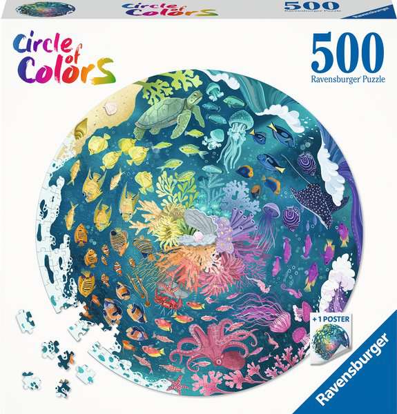 Ravensburger Puzzle 500 Teile – Circle of Colors – Ocean - von Ravensburger