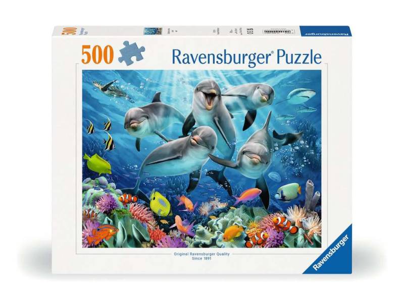 Ravensburger Puzzle 500 Teile - Delfine im Korallenriff - Ravensburger Puzzle 500 Teile - Delfine im Korallenriff - von Ravensburger