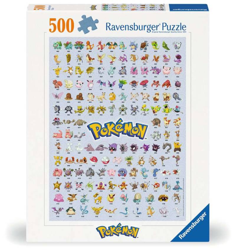 Ravensburger Puzzle 500 Teile - Die ersten 151 Pokémon - Ravensburger Puzzle 500 Teile - Die ersten 151 Pokémon - von Ravensburger