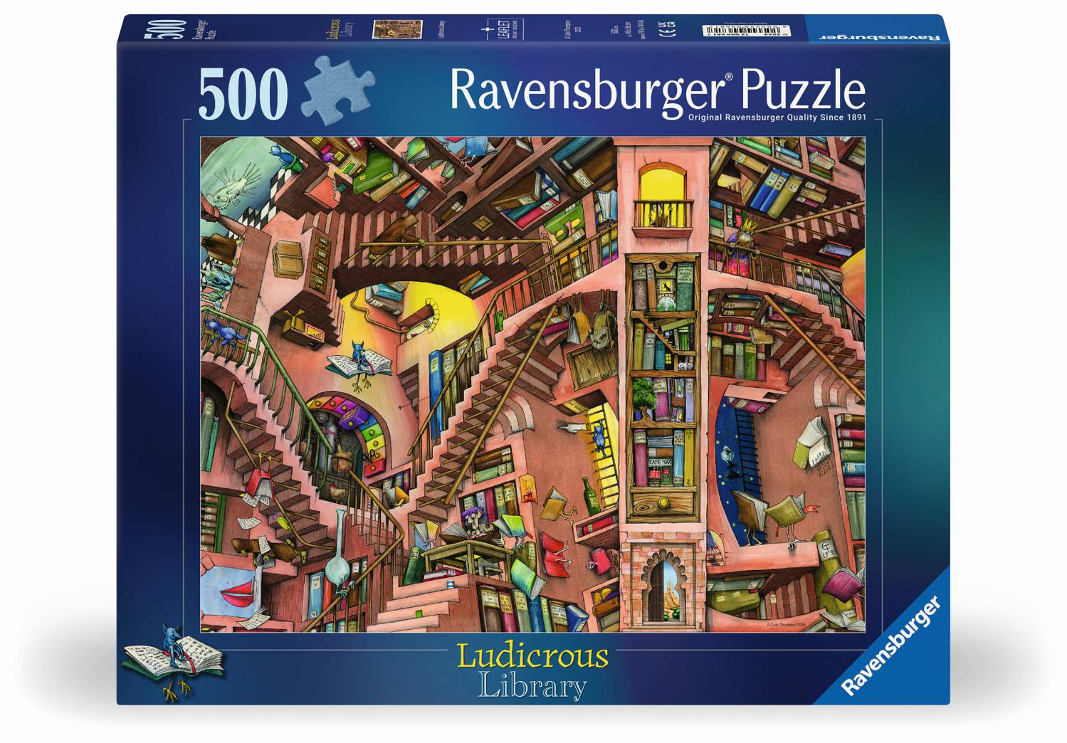 Ravensburger Puzzle 500 Teile - Die verrückte Bibliothek - von Ravensburger