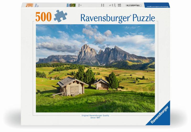 Ravensburger Puzzle 500 Teile - Dolomitenidylle Seiser Alm - von Ravensburger