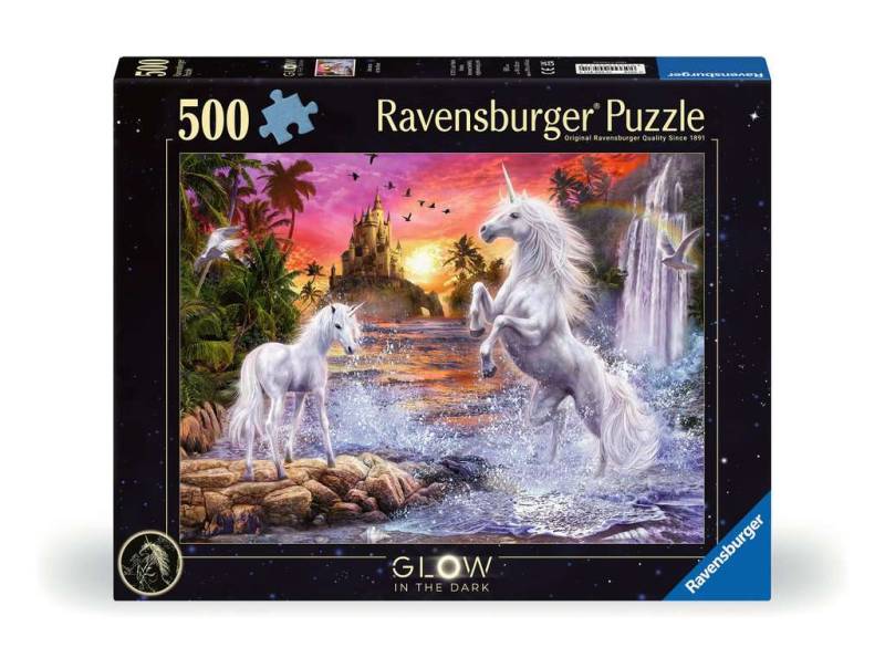 Ravensburger Puzzle 500 Teile – Einhörner am Fluss Glow in the Dark - Ravensburger Puzzle 500 Teile – Einhörner am Fluss Glow in the Dark - von Ravensburger