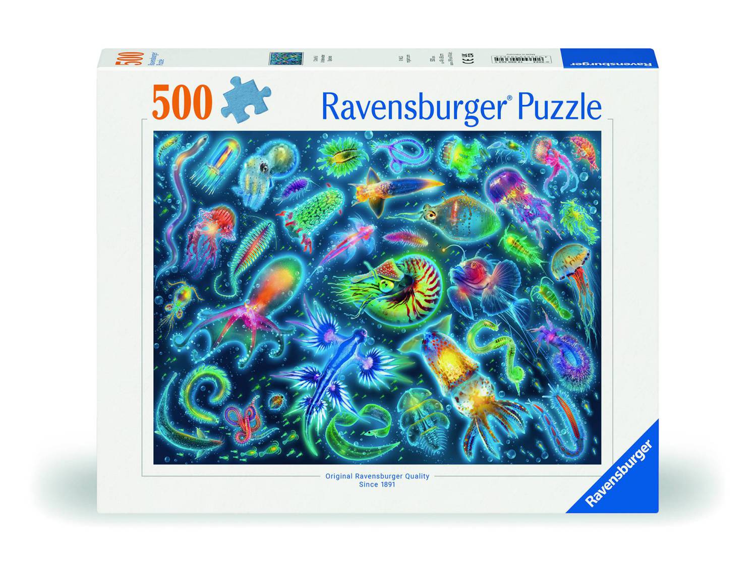Ravensburger Puzzle 500 Teile - Farbenfrohe Quallen - von Ravensburger