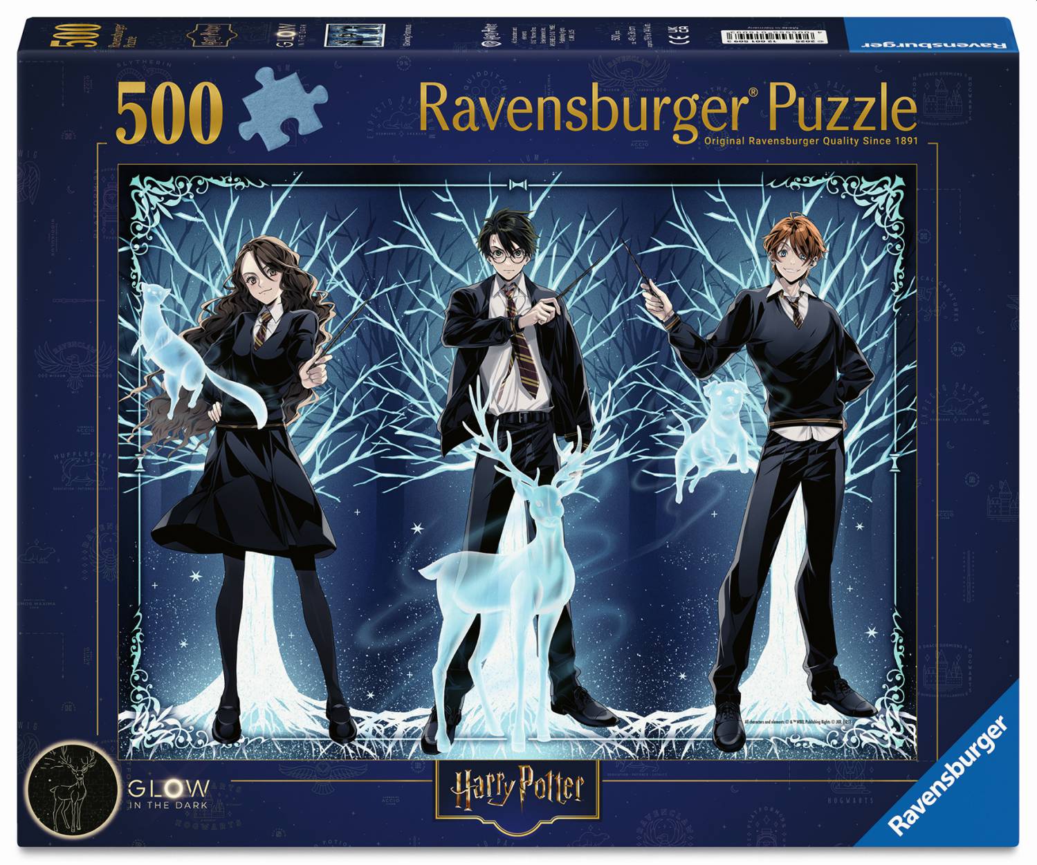 Ravensburger Puzzle 500 Teile - Harry Potter Leuchtender Patronus - von Ravensburger