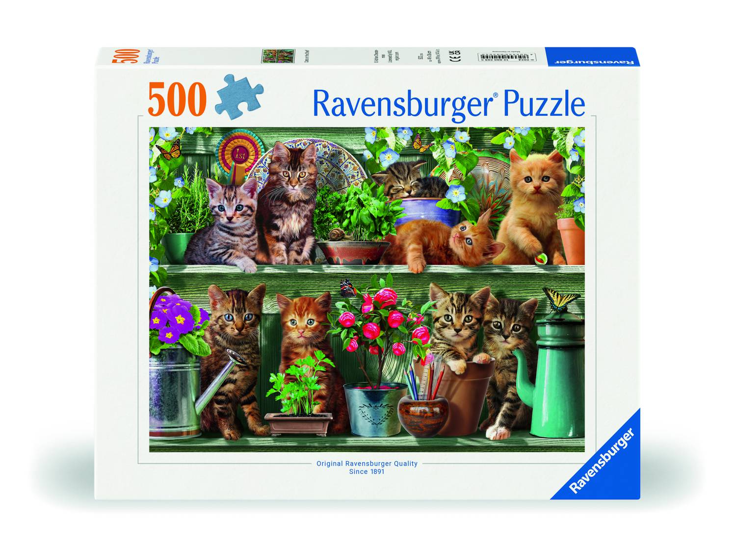 Ravensburger Puzzle 500 Teile – Katzen im Regal - von Ravensburger