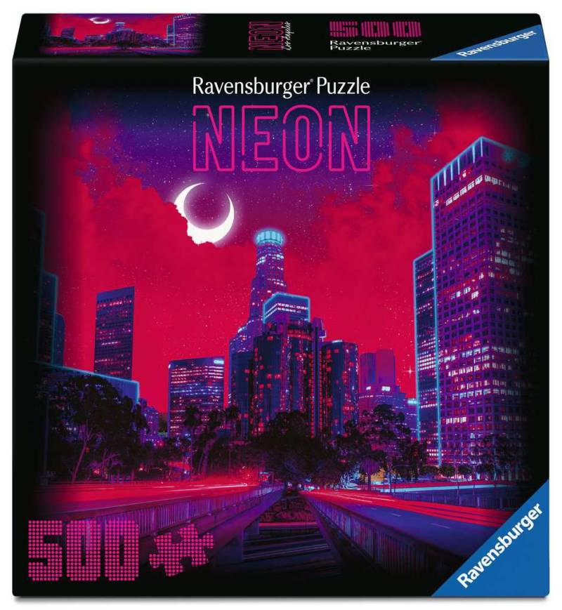Ravensburger Puzzle 500 Teile - Los Angeles (Neon) - von Ravensburger