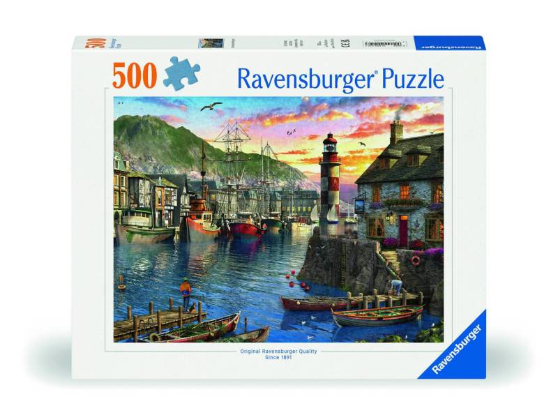 Ravensburger Puzzle 500 Teile - Morgens am Hafen - Ravensburger Puzzle 500 Teile - Morgens am Hafen - von Ravensburger