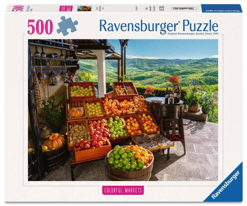 Ravensburger Puzzle 500 Teile - Obst- und Gemüsemarkt (Kroatien) - von Ravensburger