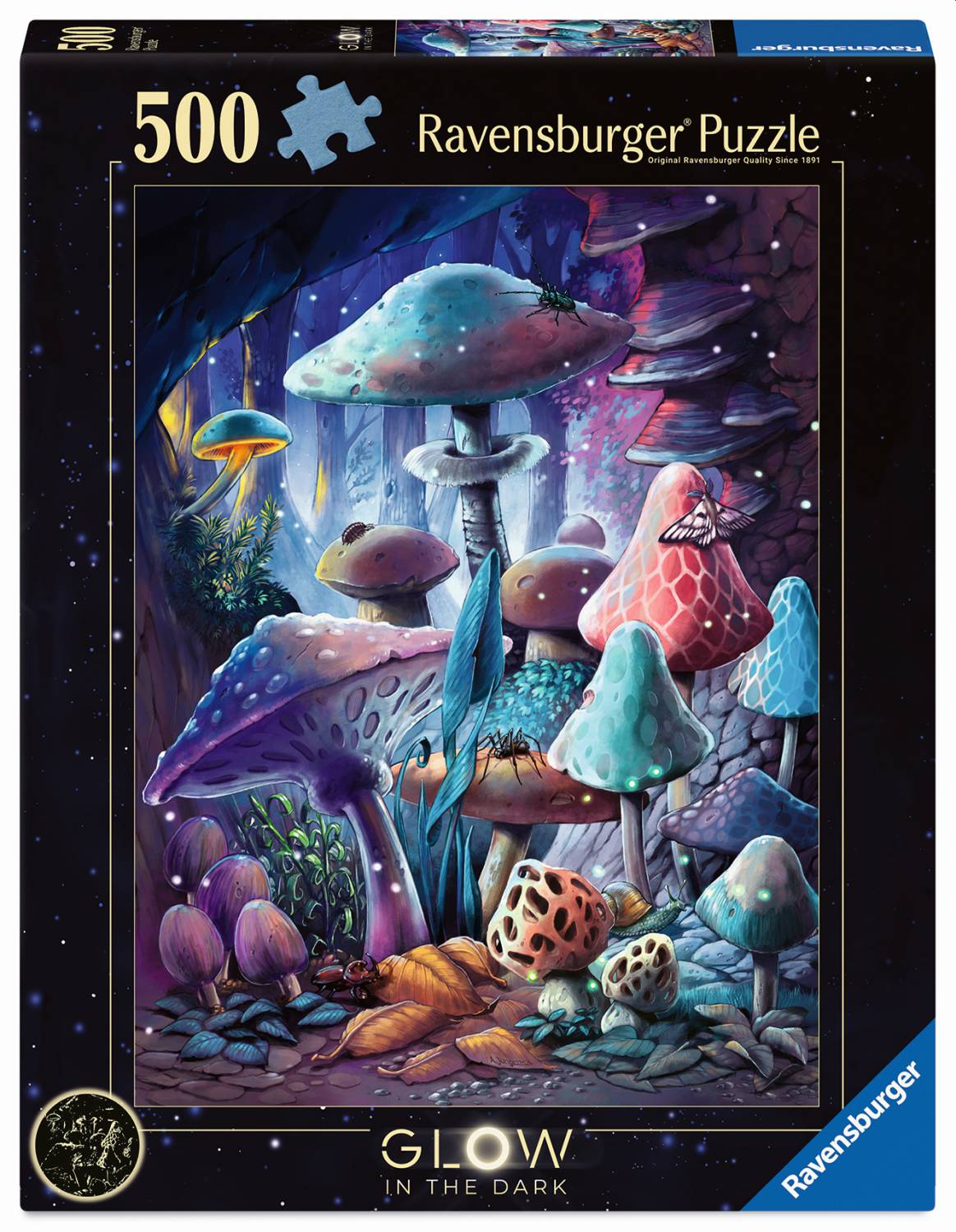 Ravensburger Puzzle 500 Teile - Pilze im Mondschein - von Ravensburger