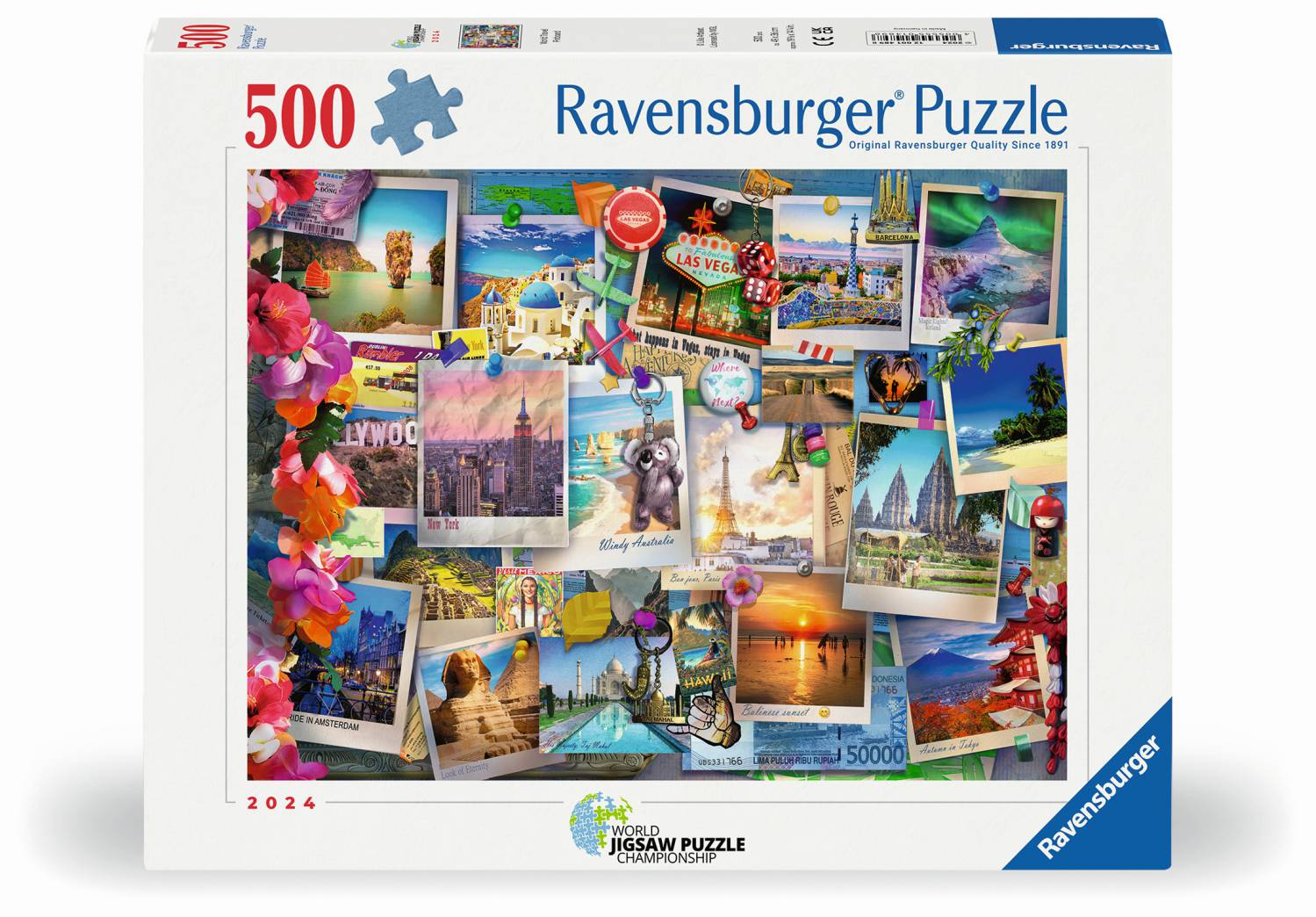 Ravensburger Puzzle 500 Teile - Weltreise Pinnwand - von Ravensburger