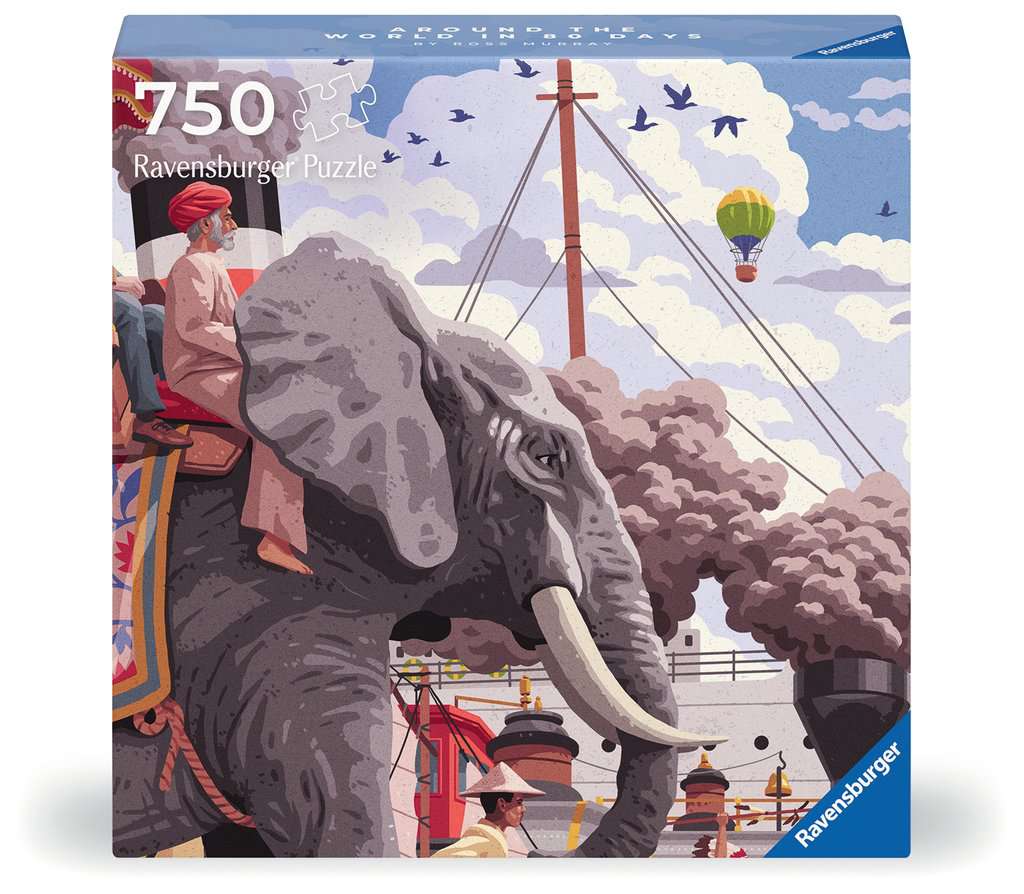 Ravensburger Puzzle 750 Teile - In 80 Tagen um die Welt - von Ravensburger