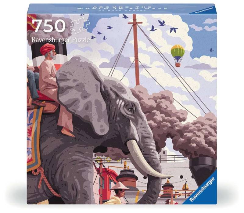 Ravensburger Puzzle 750 Teile - In 80 Tagen um die Welt - von Ravensburger