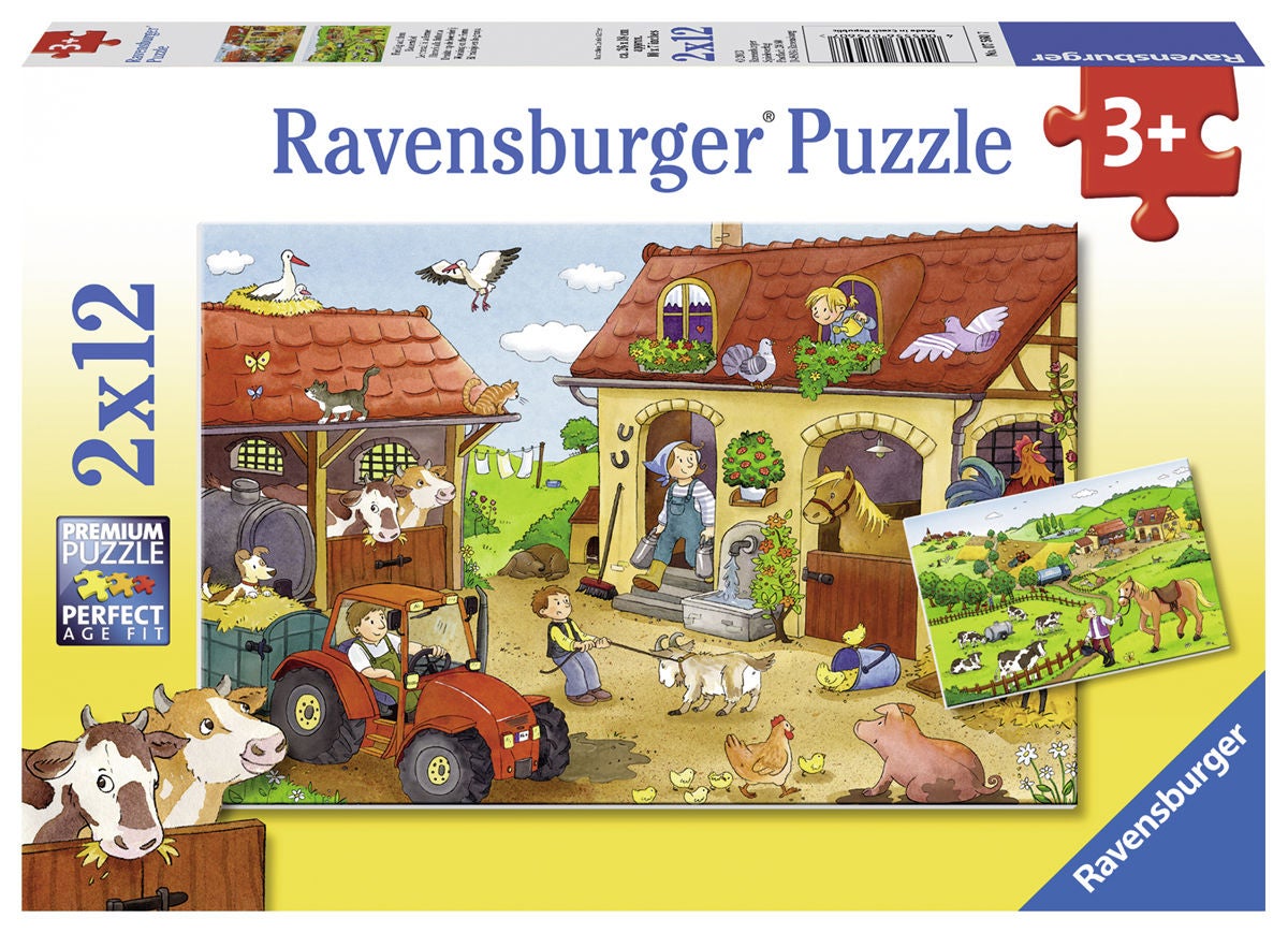 Ravensburger Puzzle Fleißig Auf Dem Bauernhof 2x12 Teile Ravensburger Puzzle Fleißig Auf Dem Bauernhof 2x12 Teile von Ravensburger