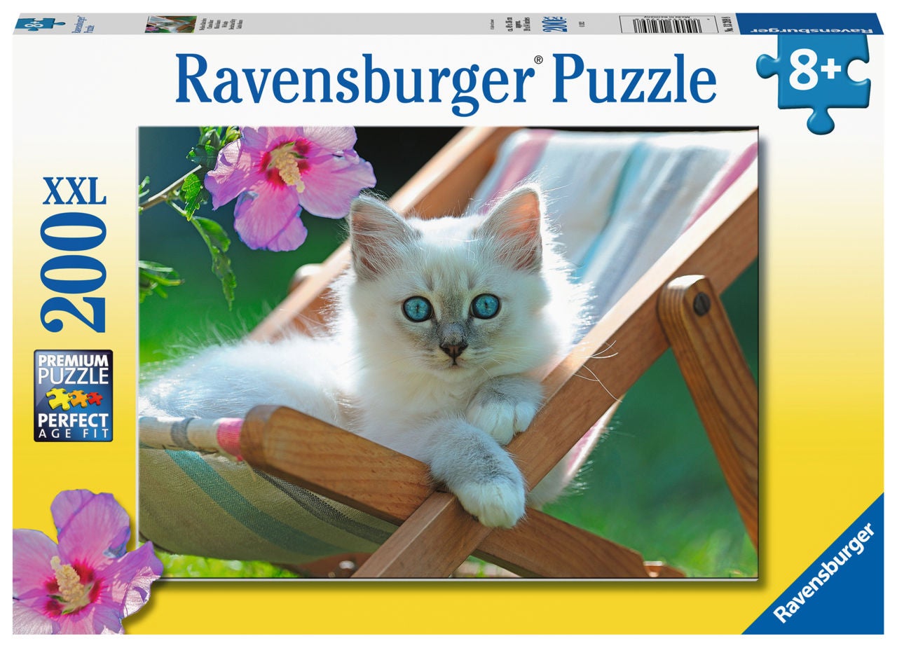 Ravensburger Puzzle Kätzchen auf der Sonnenliege 200 Teile Ravensburger Puzzle Kätzchen auf der Sonnenliege 200 Teile von Ravensburger