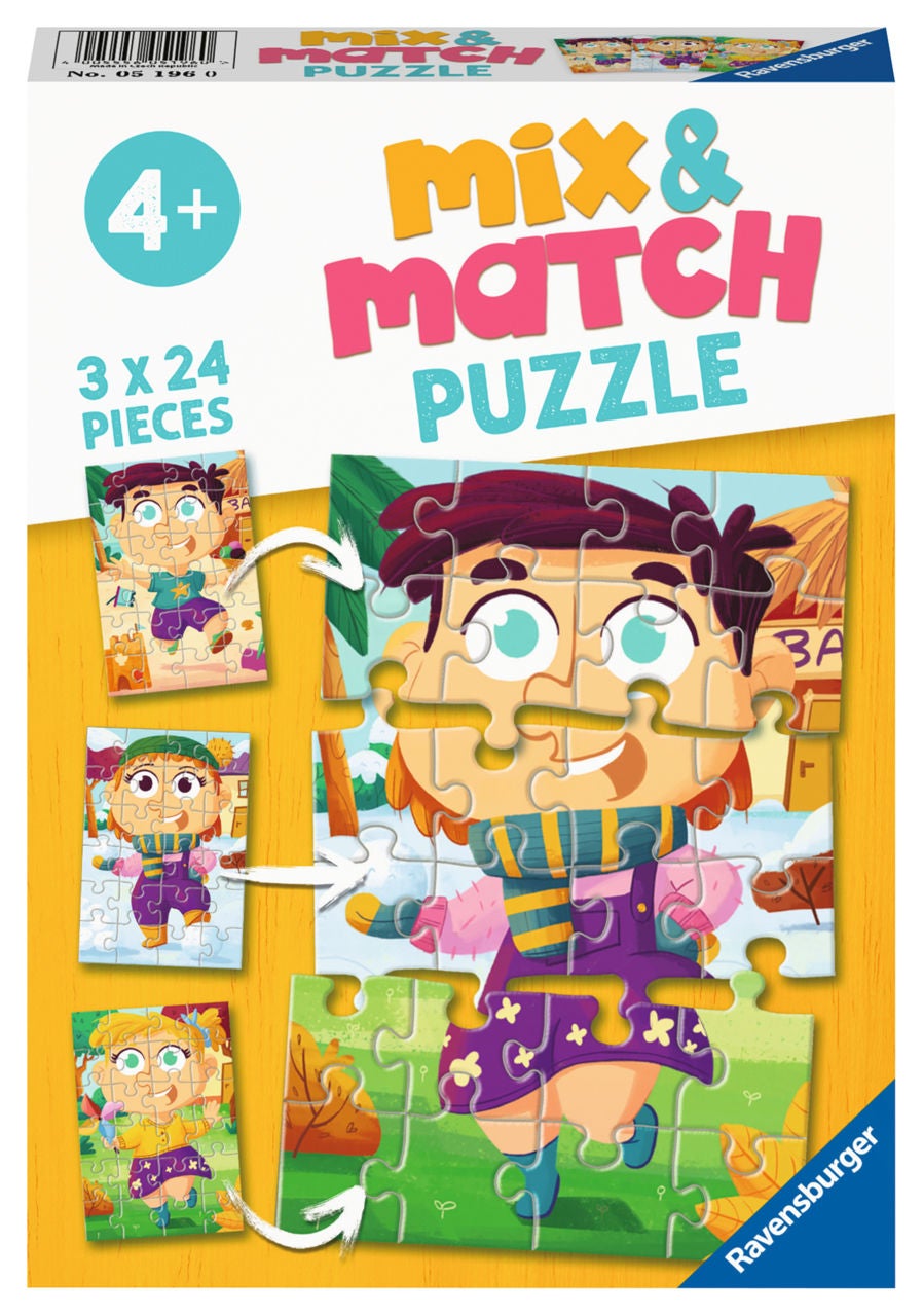 Ravensburger Puzzle Mix & Match Bunte Kleidung 3x24 Teile Ravensburger Puzzle Mix & Match Bunte Kleidung 3x24 Teile von Ravensburger