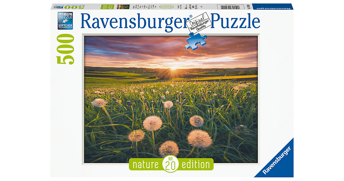 Ravensburger Puzzle - Pusteblumen im Sonnenuntergang - Nature Edition 500 Teile von Ravensburger