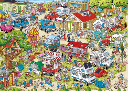 Ravensburger Puzzle - Ray's Comic Series: Holiday Resort 1 - The Campsite - 1000 Teile Comic-Puzzle von Ravensburger