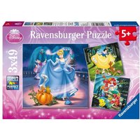 Puzzle Ravensburger Schneewittchen, Aschenputtel, Arielle 3 X 49 Teile von Ravensburger Verlag GmbH