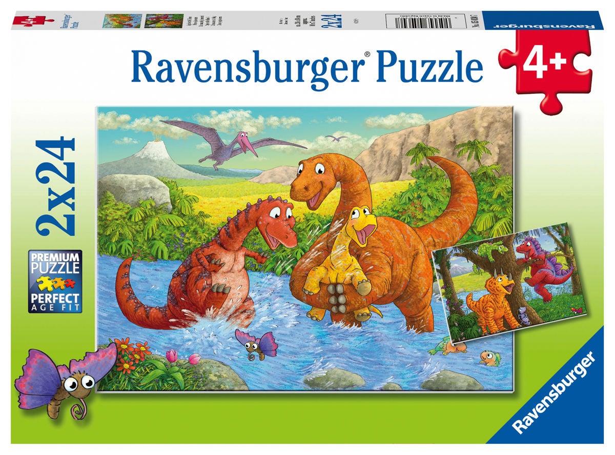 Ravensburger Puzzle Spielende Dinos 2x24 Teile Ravensburger Puzzle Spielende Dinos 2x24 Teile von Ravensburger