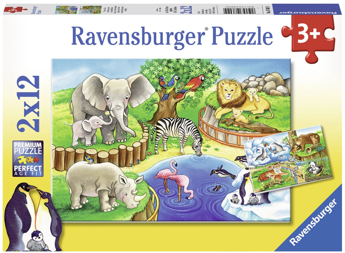 Ravensburger Puzzle Tiere Im Zoo 2x12 Teile Ravensburger Puzzle Tiere Im Zoo 2x12 Teile von Ravensburger