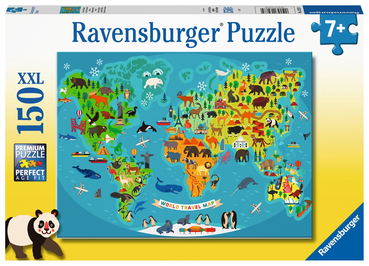 Ravensburger Puzzle Tiere Weltkarte 150 Teile Ravensburger Puzzle Tiere Weltkarte 150 Teile von Ravensburger
