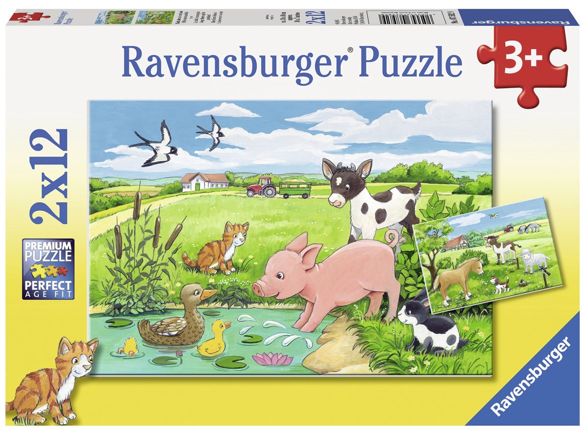 Ravensburger Puzzle Tierkinder Auf Dem Land 2x12 Teile Ravensburger Puzzle Tierkinder Auf Dem Land 2x12 Teile von Ravensburger