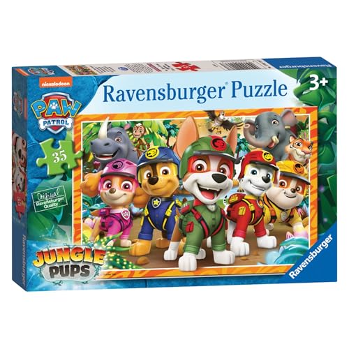 Ravensburger Puzzle: Paw Patrol, Rettung im Dschungel, Puzzle ab 3 Jahren, Kinderpuzzle ab 3 Jahren, Kinderpuzzle, Ravensburger Puzzle, Geschenk für Kinder 3 Jahre, Puzzle, 35 Teile von Ravensburger