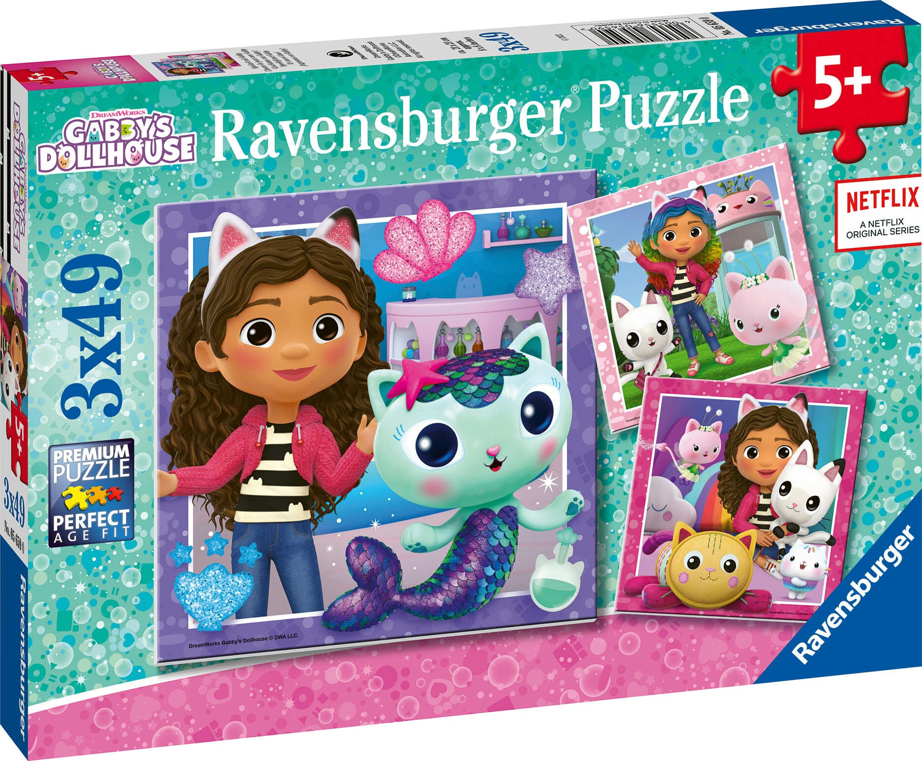 Ravensburger Puzzles Gabby's Dollhouse 3 x 49 Teile von Ravensburger