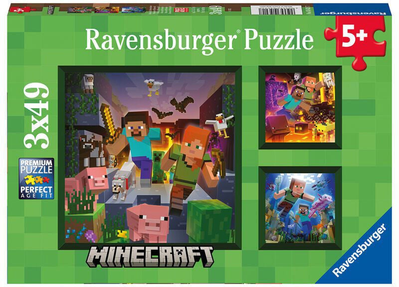 Ravensburger Puzzles Minecraft Biomes 3x49 Teile Ravensburger Puzzles Minecraft Biomes 3x49 Teile von Ravensburger