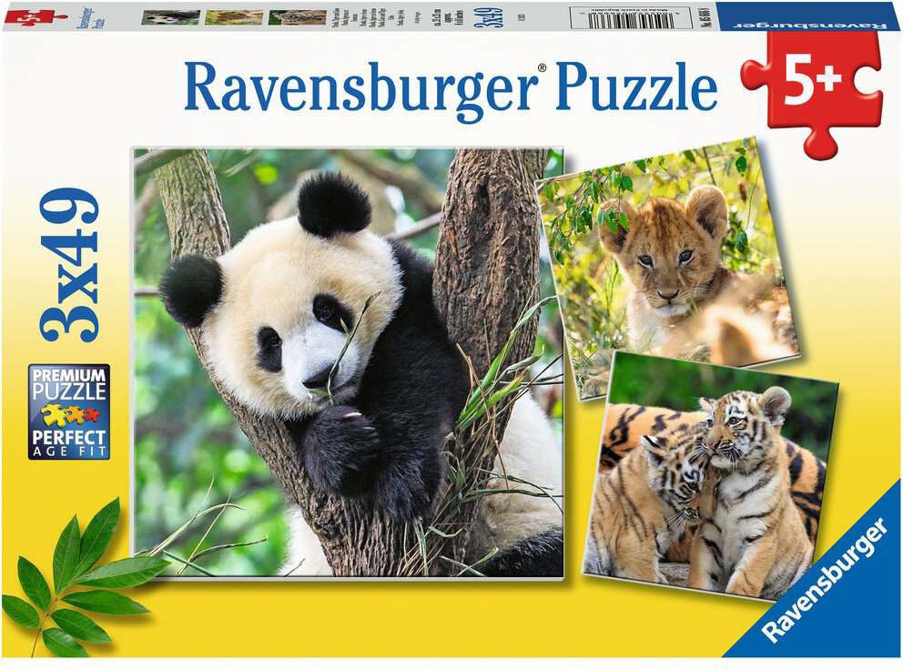 Ravensburger Puzzles Panda, Lion and Tiger 3x49 Teile Ravensburger Puzzles Panda, Lion and Tiger 3x49 Teile von Ravensburger