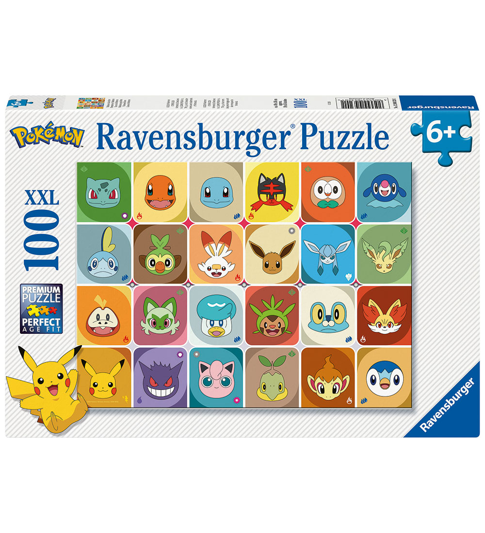 Ravensburger Puzzlespiel - 100 Teile XXL - Pokémon Gesichter - Ravensburger - One Size - Puzzlespiele von Ravensburger