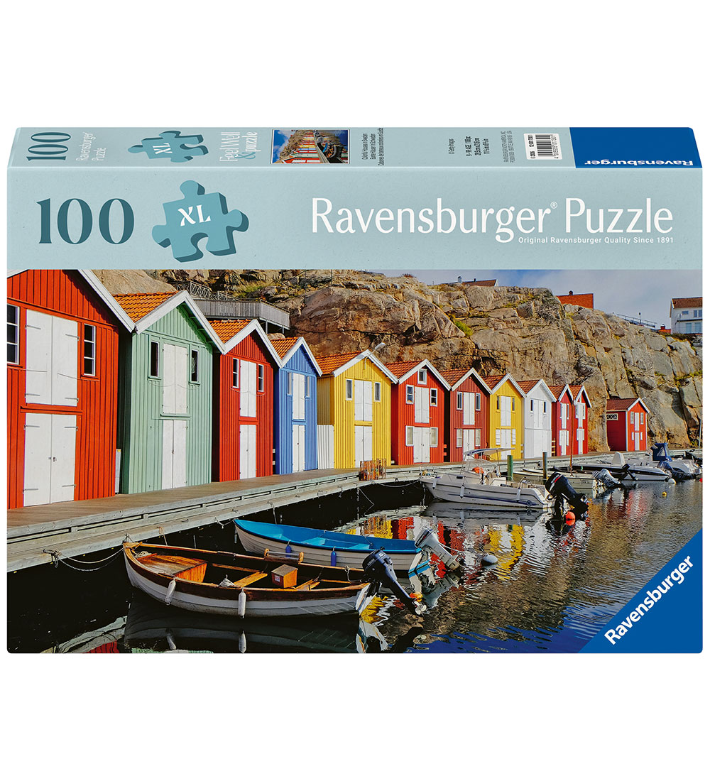 Ravensburger Puzzlespiel - 100 XL Teile - Bunte Häuser in Swe - Ravensburger - One Size - Puzzlespiele von Ravensburger