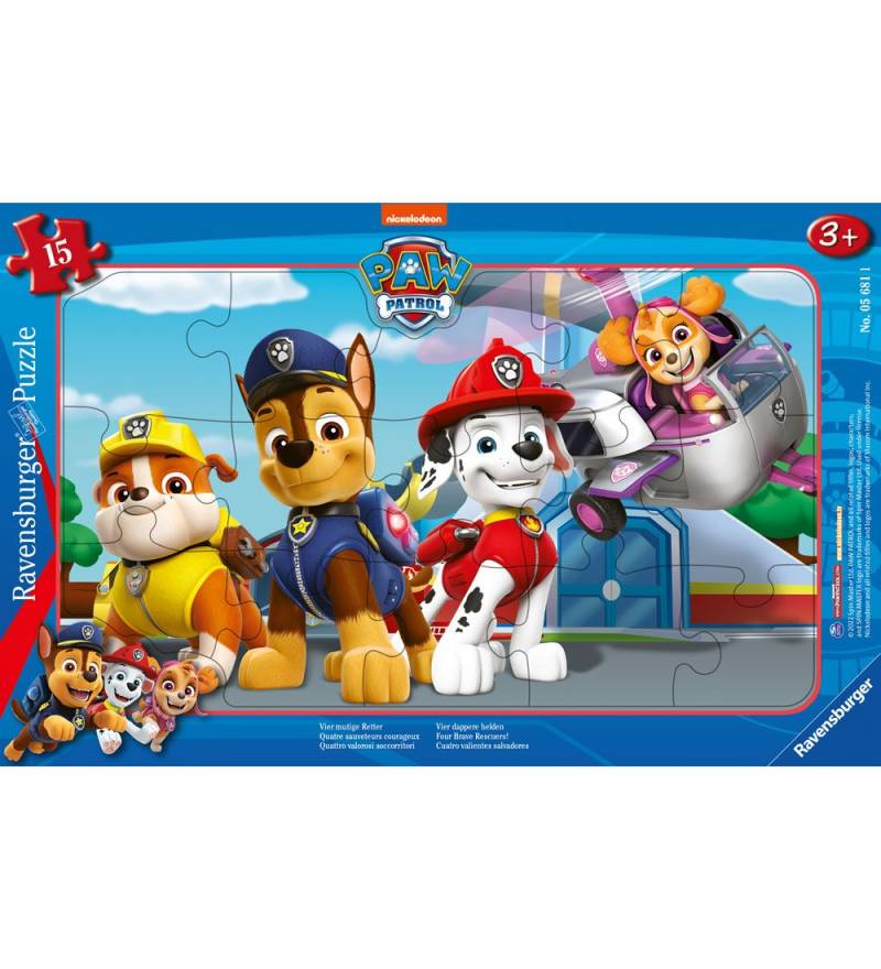Ravensburger Puzzlespiel - 15 Teile - Paw Patrol Four Brave Resc - Ravensburger - One Size - Puzzlespiele Ravensburger Puzzlespiel - 15 Teile - Paw Patrol Four Brave Resc - Ravensburger - One Size - Puzzlespiele von Ravensburger