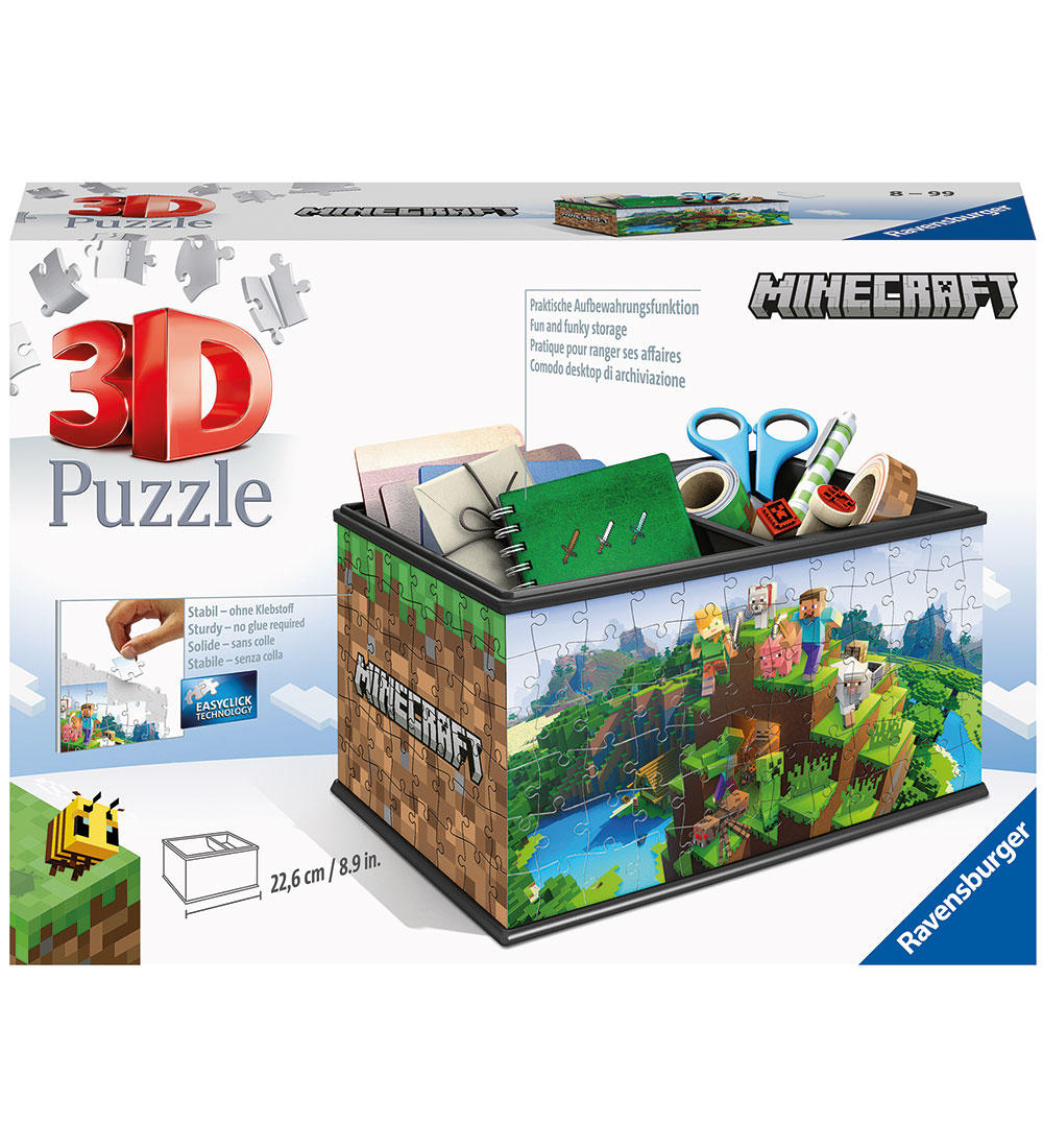 Ravensburger Puzzlespiel - 3D Treasure Box - 223 Teile - Minecra - Ravensburger - One Size - Puzzlespiele von Ravensburger