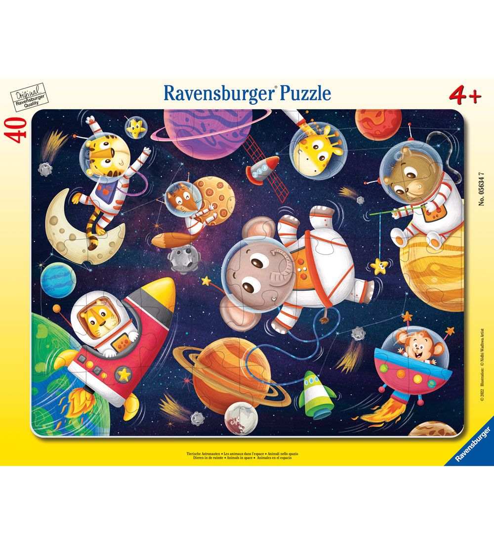 Ravensburger Puzzlespiel - 40 Teile - Tierische Astronauten - Ravensburger - One Size - Puzzlespiele von Ravensburger