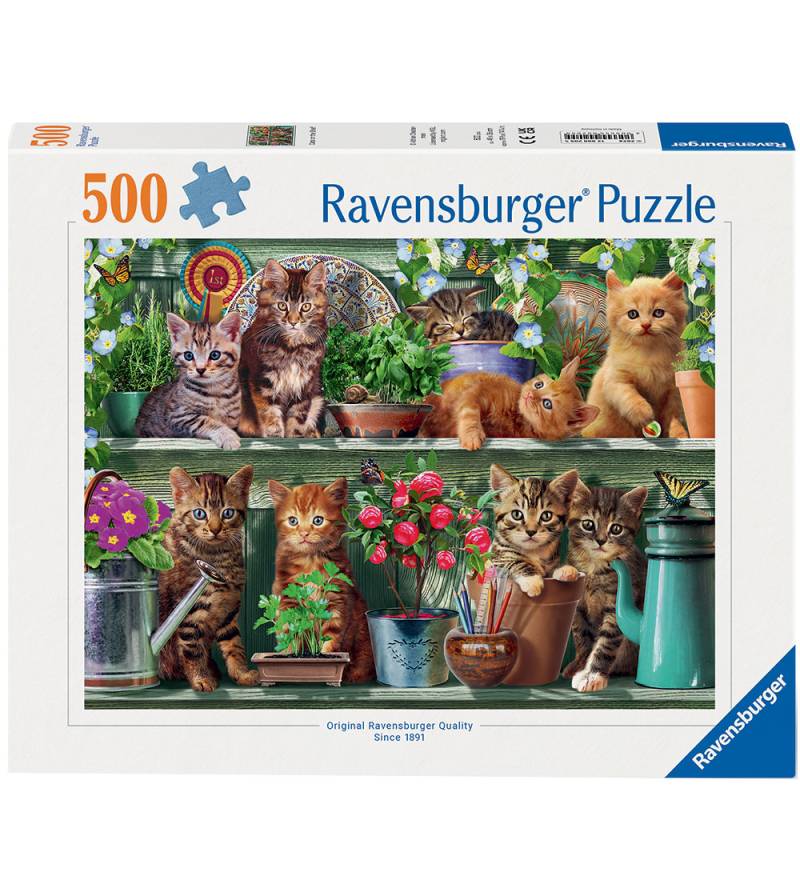 Ravensburger Puzzlespiel - 500 Teile - Katzen im Regal - Ravensburger - One Size - Puzzlespiele Ravensburger Puzzlespiel - 500 Teile - Katzen im Regal - Ravensburger - One Size - Puzzlespiele von Ravensburger