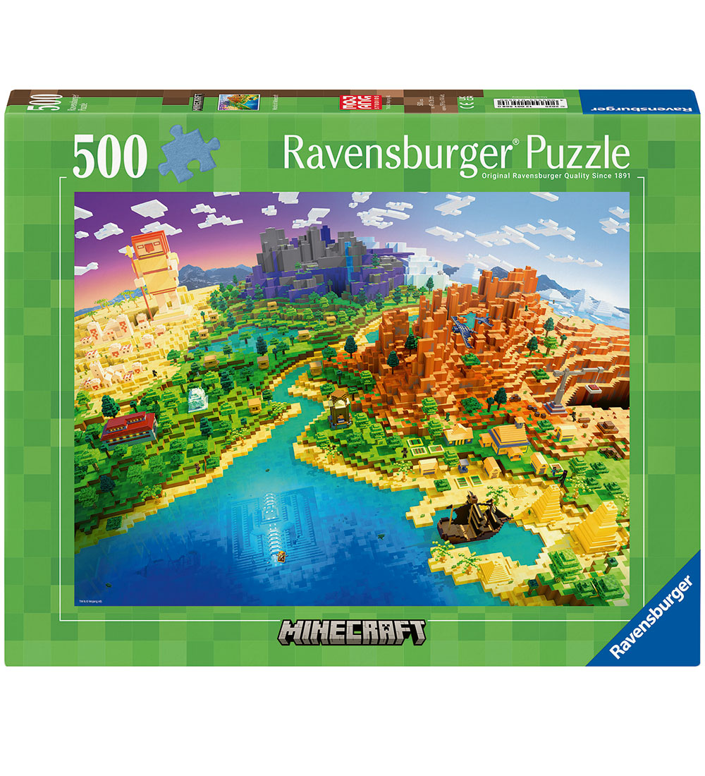 Ravensburger Puzzlespiel - 500 Teile - Welt von Minecraft - Ravensburger - One Size - Puzzlespiele von Ravensburger