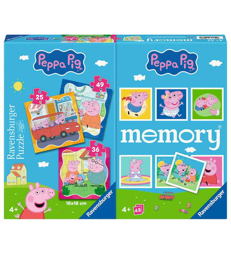 Ravensburger Puzzlespiel und Memory-Spiel - 3 st. - Peppa Pig - Ravensburger - One Size - Puzzlespiele Ravensburger Puzzlespiel und Memory-Spiel - 3 st. - Peppa Pig - Ravensburger - One Size - Puzzlespiele von Ravensburger