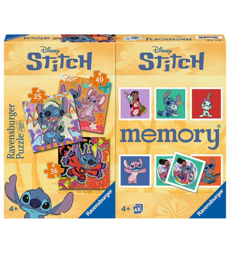 Ravensburger Puzzlespiel und Memory-Spiel - 3 st. - Stitch - Ravensburger - One Size - Puzzlespiele Ravensburger Puzzlespiel und Memory-Spiel - 3 st. - Stitch - Ravensburger - One Size - Puzzlespiele von Ravensburger
