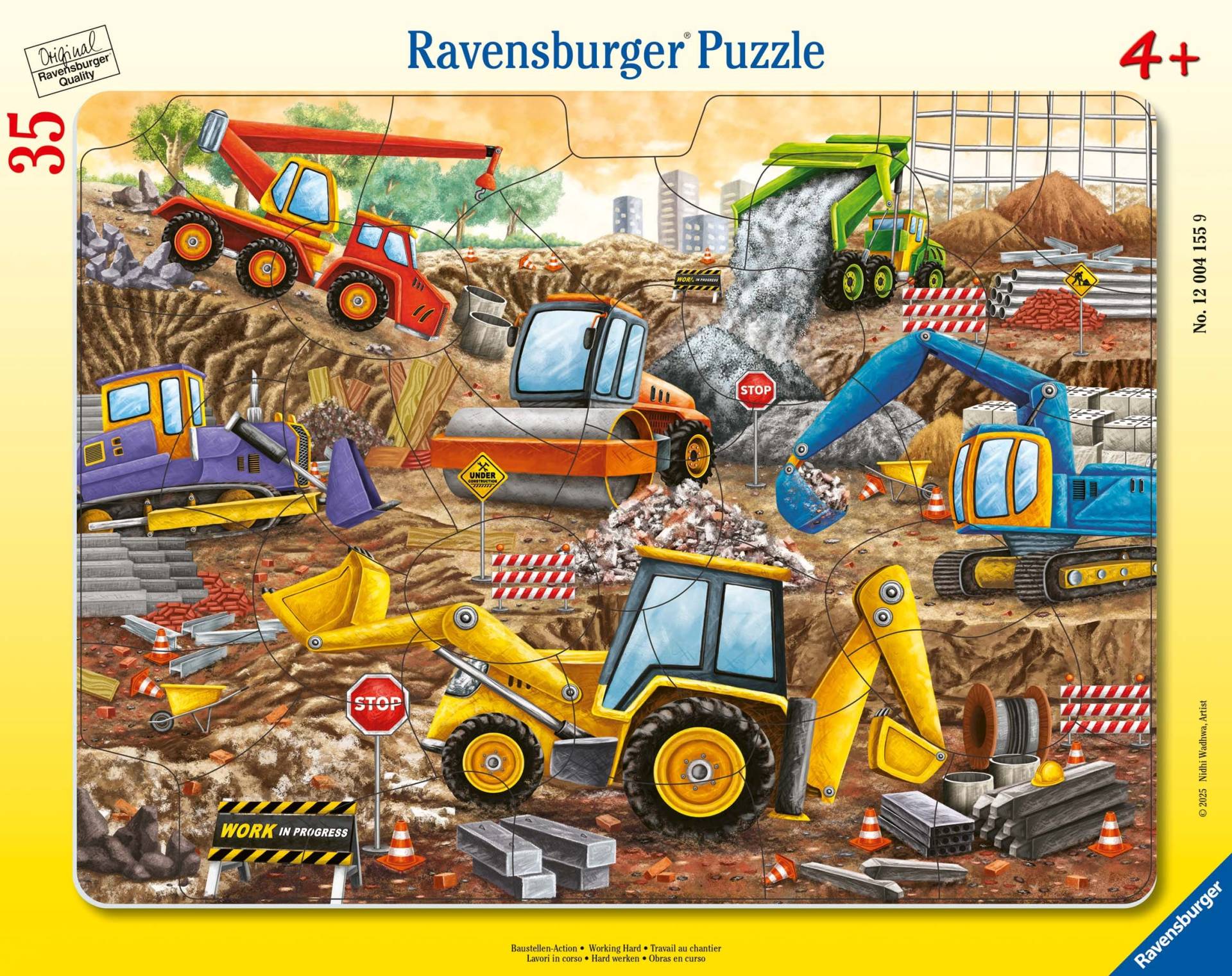 Ravensburger Rahmenpuzzle Baustelle 35 Teile Ravensburger Rahmenpuzzle Baustelle 35 Teile von Ravensburger