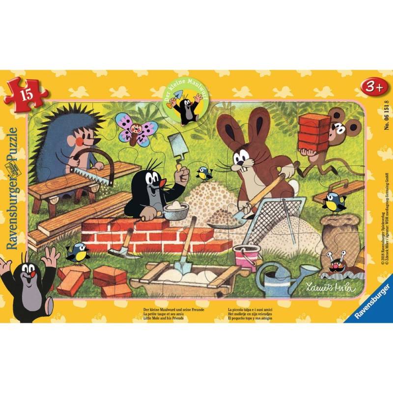 Ravensburger Rahmenpuzzle - Der Maulwurf 15 Teile Puzzle Ravensburger-06151 von Ravensburger