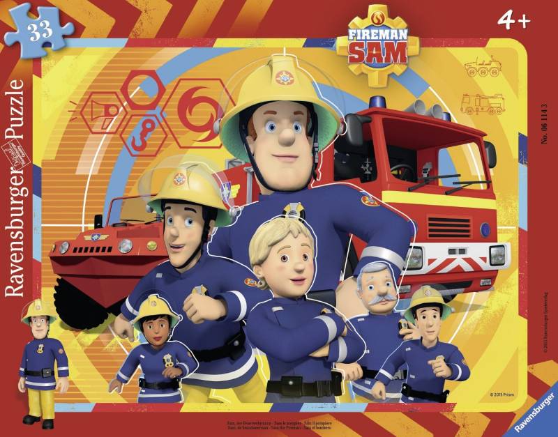 Ravensburger Rahmenpuzzle - Feuerwehrmann Sam 33 Teile Puzzle Ravensburger-06114 von Ravensburger