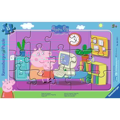 Ravensburger Rahmenpuzzle - Peppa Pig: Peppa am Computer 15 Teile Ravensburger Rahmenpuzzle - Peppa Pig: Peppa am Computer 15 Teile von Ravensburger
